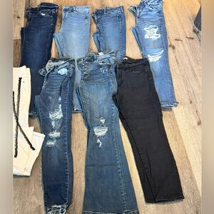 Women’s assortment of Jeans size 10 American Eagle Judy Blue